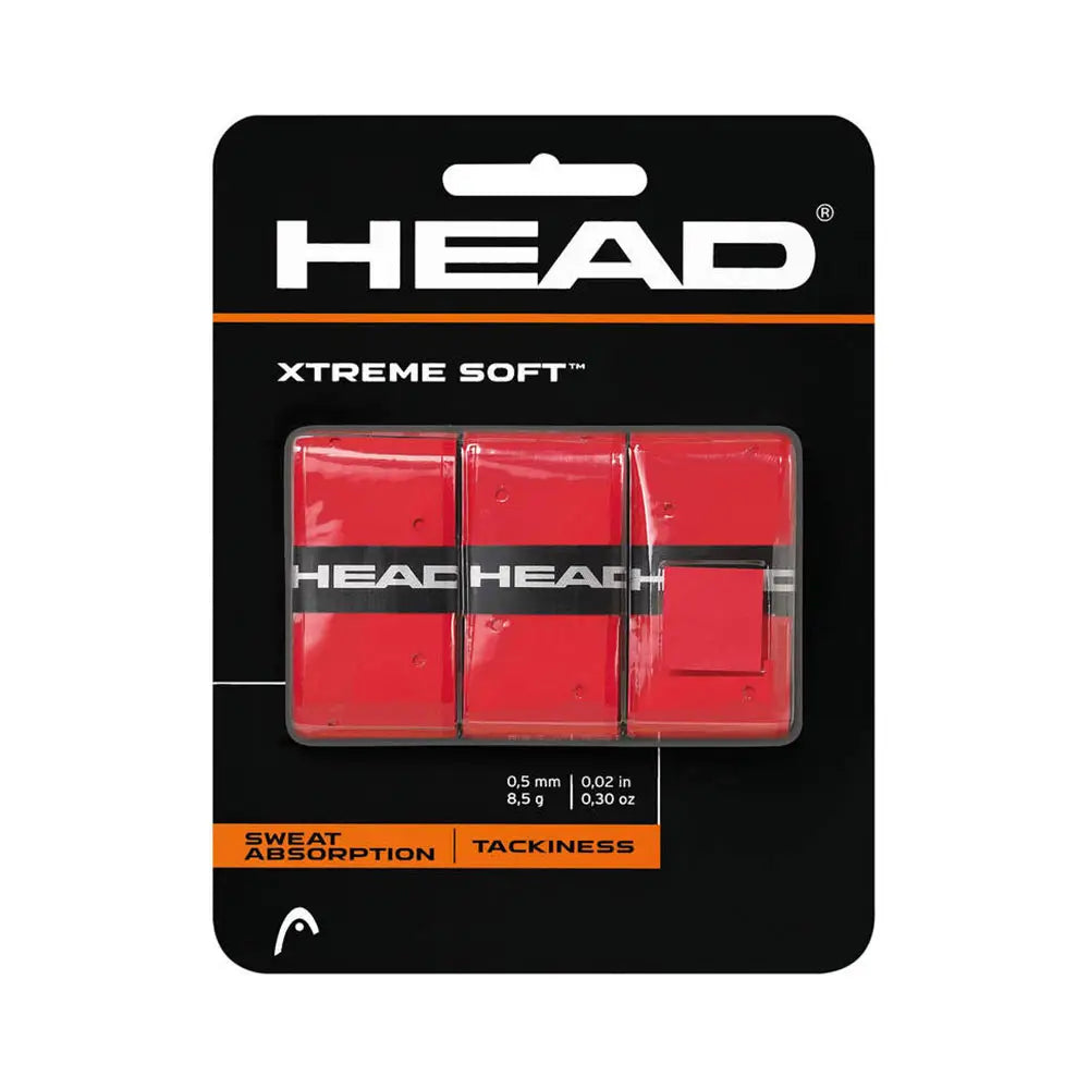 Head 3 Overgrips Xtreme Soft Rouge