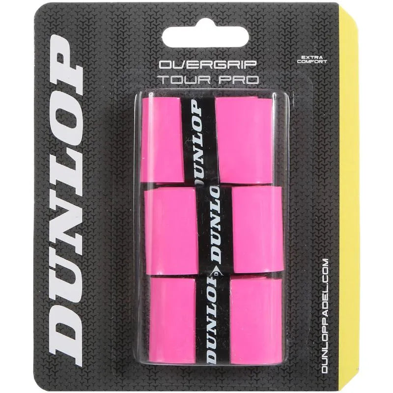 Dunlop 3 Surgrips Tour Pro Rose Fluo