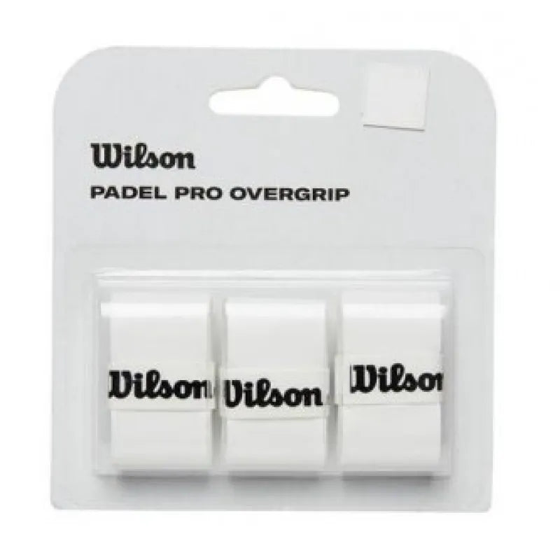 Wilson 3 Surgrips Padel Pro Blanc