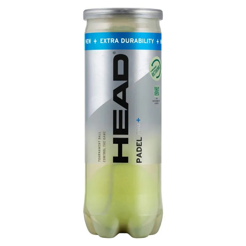 Head Padel Pro + – 1 tube de 3 balles
