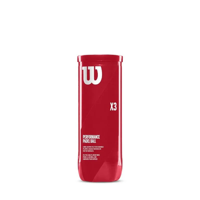 Wilson Padel X3 – 1 tube de 3 balles