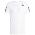 Adidas T-shirt Club 3 Stripes Blanc Noir
