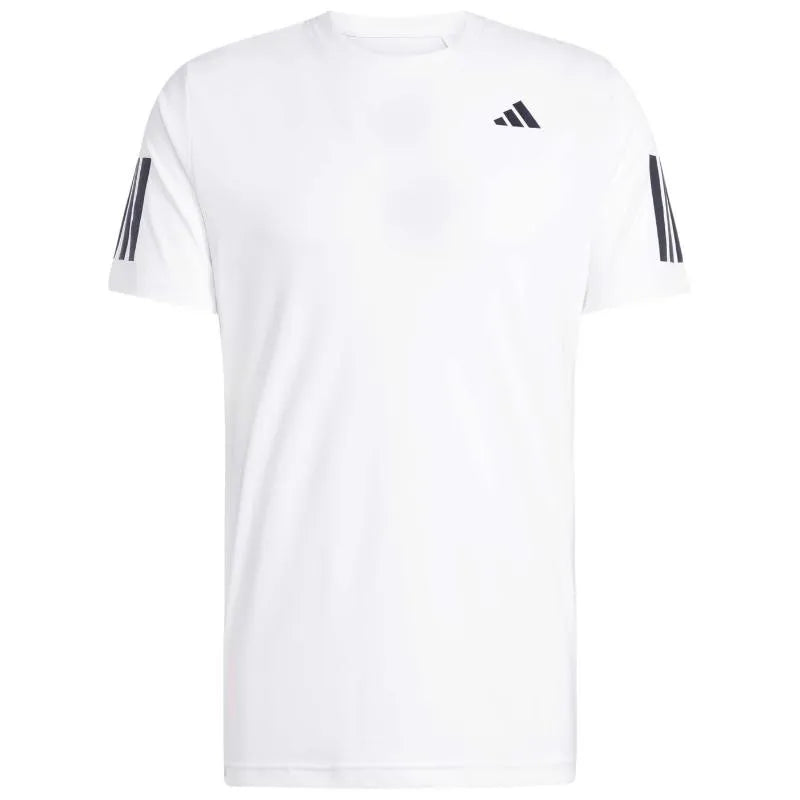 Adidas T-shirt Club 3 Stripes Blanc Noir