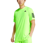 Adidas T-shirt Club 3 Stripes Lucid Limon - vue 3