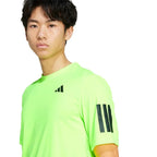 Adidas T-shirt Club 3 Stripes Lucid Limon - vue 4