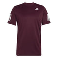 Adidas T-shirt Club 3 Stripes Marron