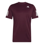 Adidas T-shirt Club 3 Stripes Marron