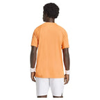 Adidas T-shirt Club 3 Stripes Orange - vue 2