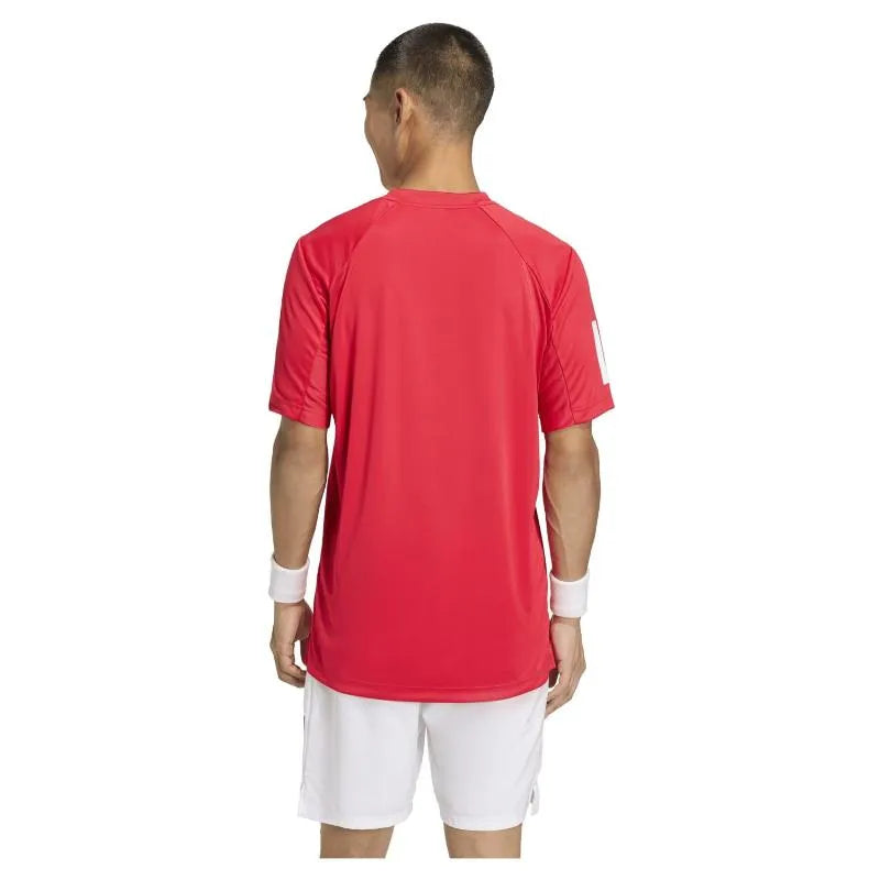 Adidas T-shirt Club 3 Stripes Rubi - vue 2