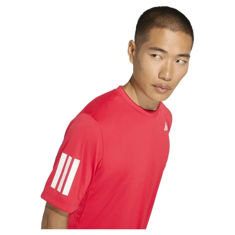 Adidas T-shirt Club 3 Stripes Rubi - vue 5