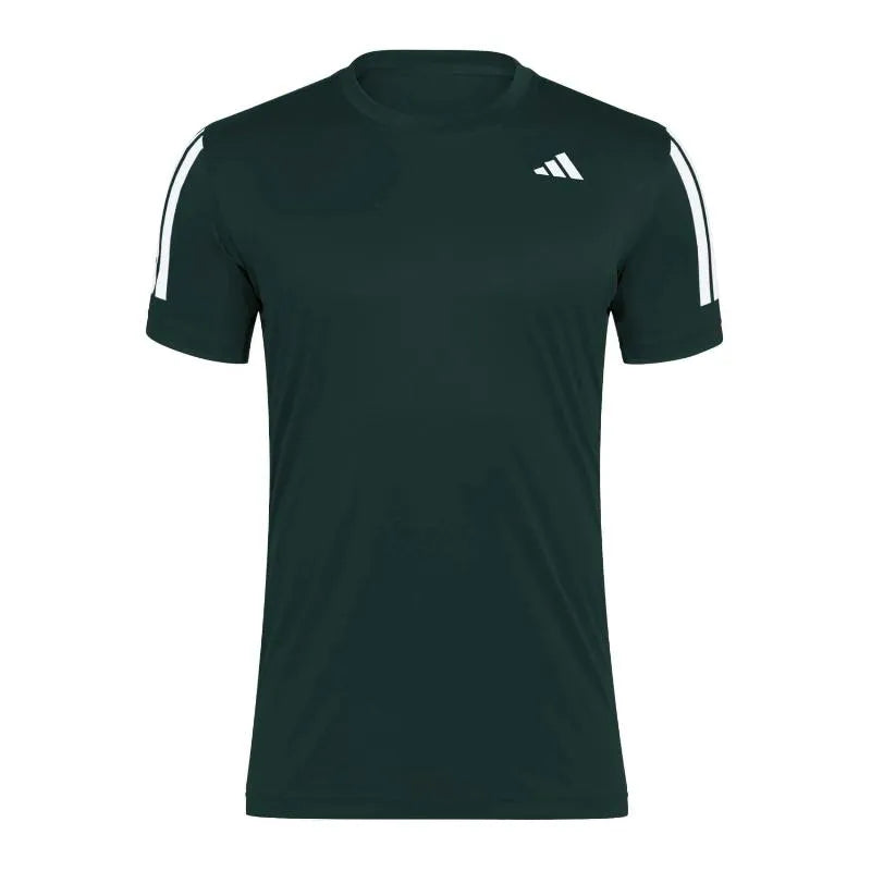 Adidas T-shirt Club 3 Stripes Vert Aurora