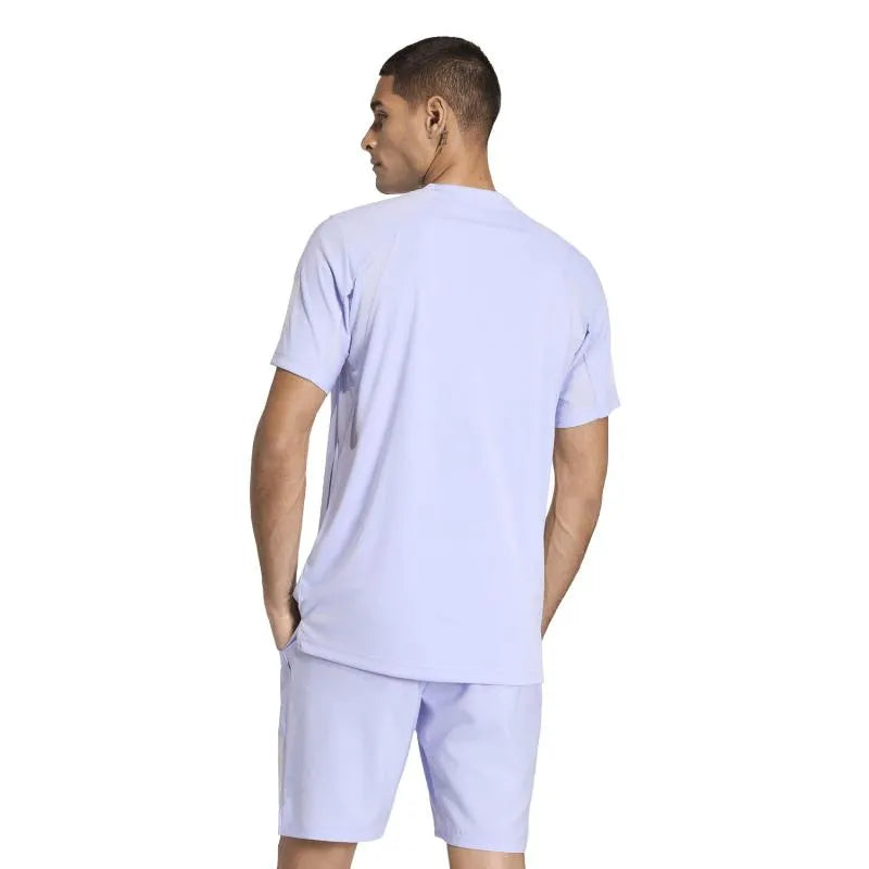 Adidas T-shirt Club 3 Stripes Violet - vue 2