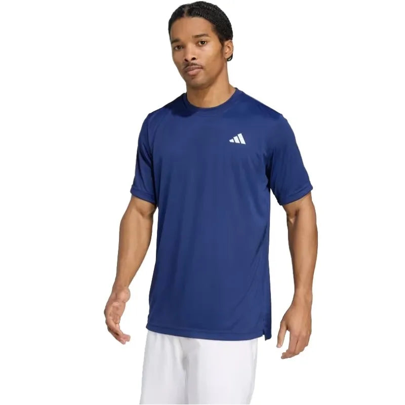 Adidas T-shirt Club Climacool Bleu Foncé - vue 2