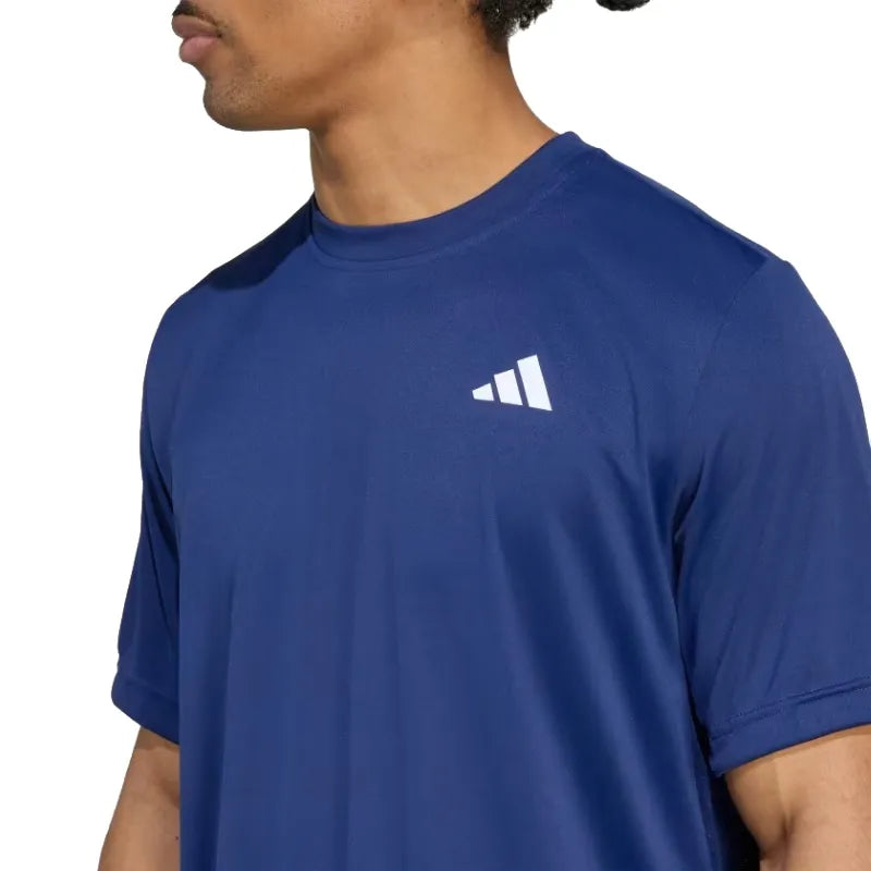 Adidas T-shirt Club Climacool Bleu Foncé - vue 5