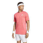 Adidas T-shirt Club Climacool Rouge Carmesi - vue 3