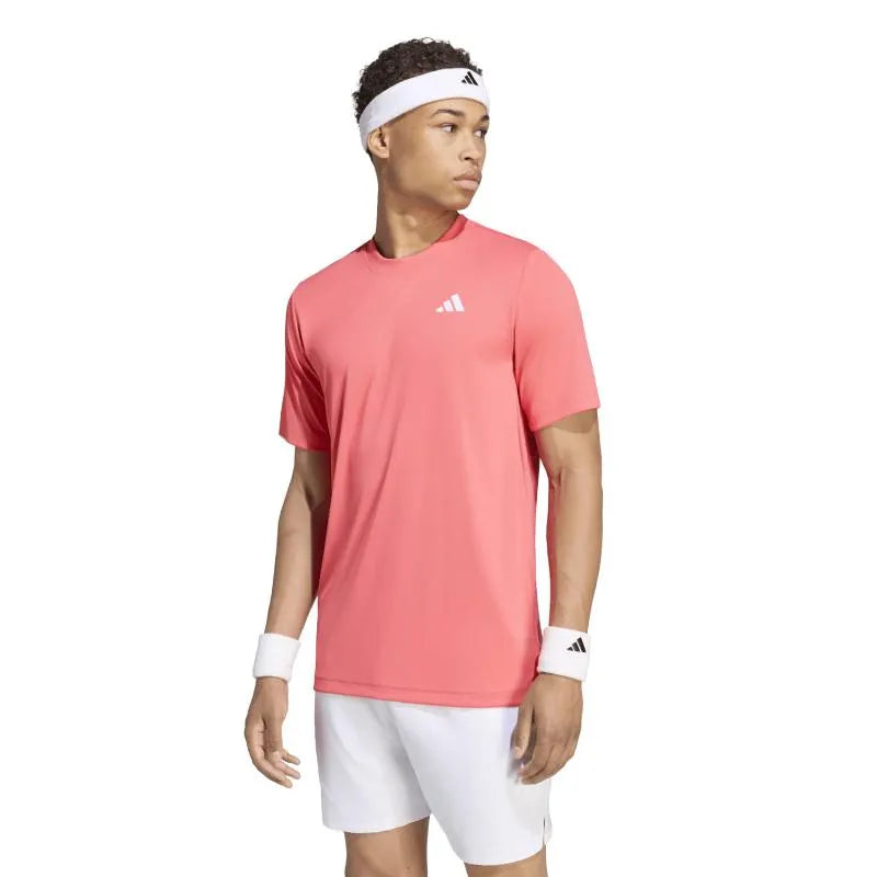 Adidas T-shirt Club Climacool Rouge Carmesi - vue 3