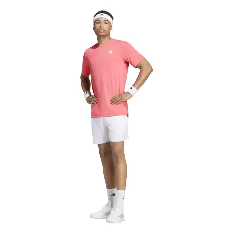 Adidas T-shirt Club Climacool Rouge Carmesi - vue 5