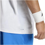 Adidas T-shirt Club Graph Climacool Blanc - vue 4