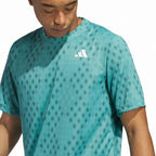 Adidas T-shirt Club Graphic Bleu Teal - vue 5