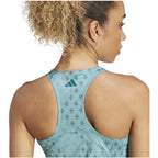 Adidas T-shirt Club Graphic Bleu Teal Femme - vue 4