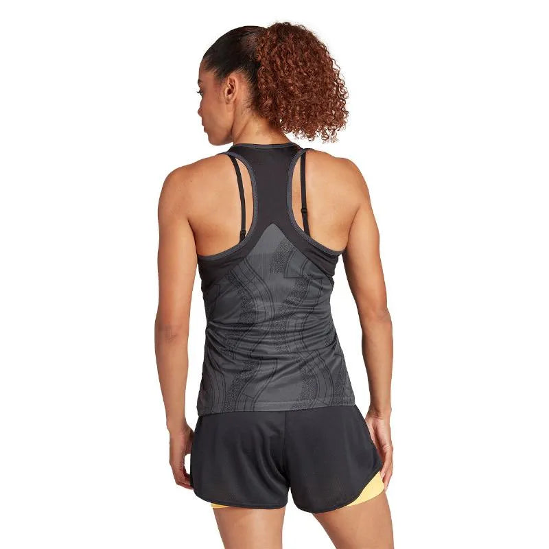 Adidas T-shirt Club Graphic Noir Carbon Femme - vue 2