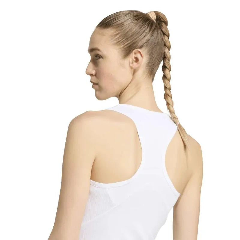 Adidas T-shirt Club Midi Blanc Femme - vue 2