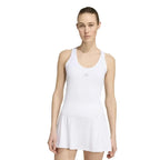 Adidas T-shirt Club Midi Blanc Femme - vue 4