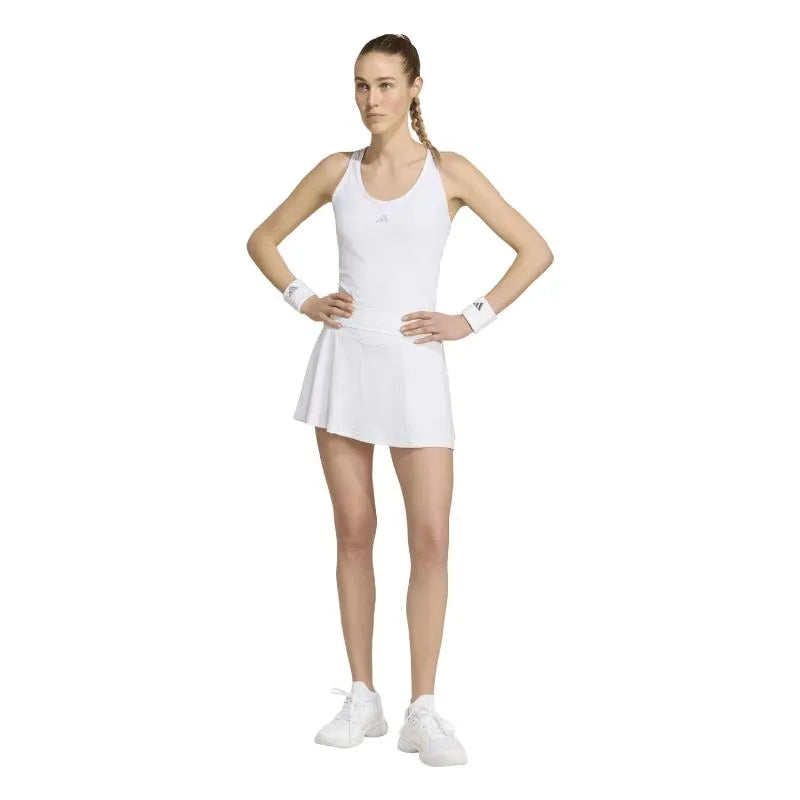 Adidas T-shirt Club Midi Blanc Femme - vue 5