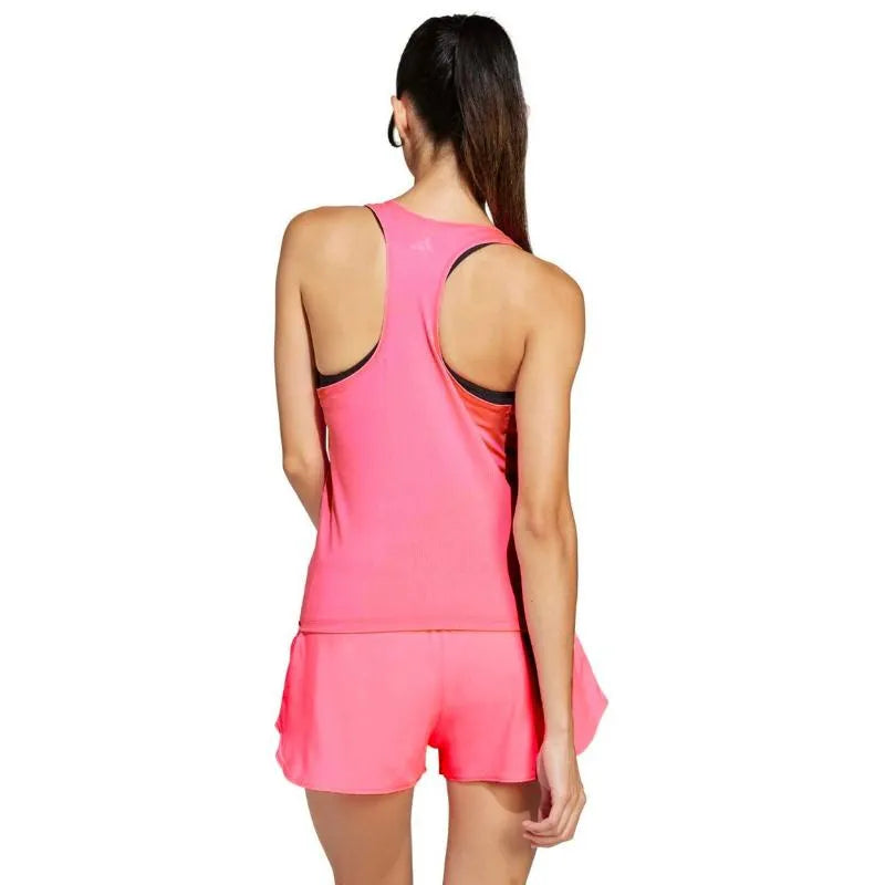Adidas T-shirt Club V Rose Femme - vue 2