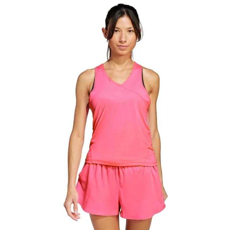 Adidas T-shirt Club V Rose Femme - vue 3