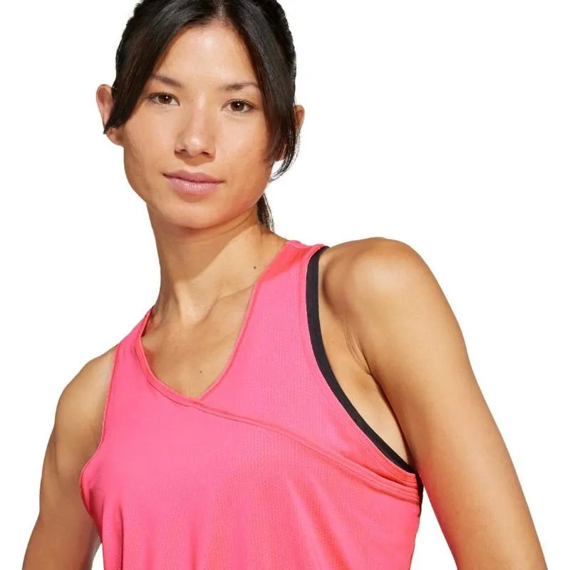 Adidas T-shirt Club V Rose Femme - vue 4