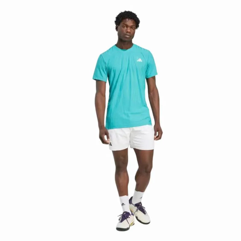 Adidas T-shirt Freelift Bleu Teal - vue 6