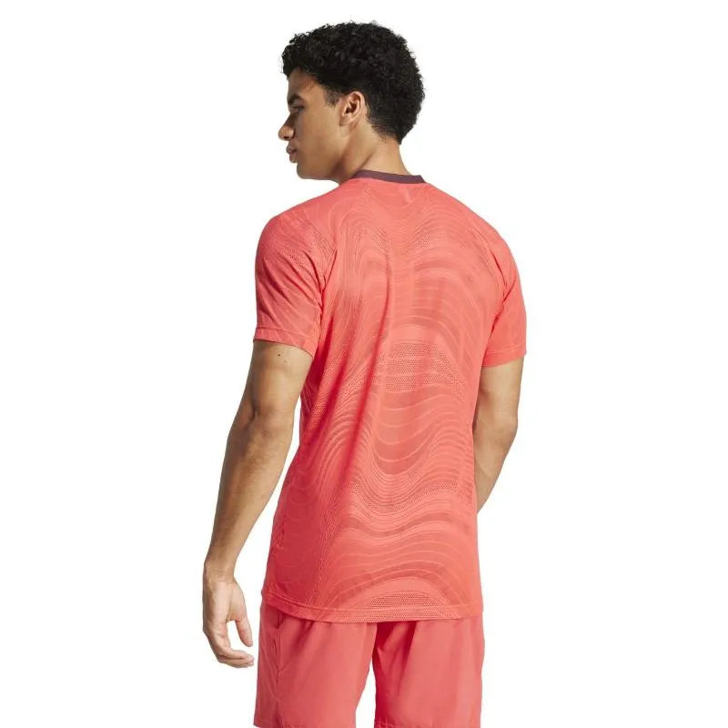 Adidas T-shirt Freelift Mesh Pro Rouge - vue 2