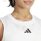 Adidas T-shirt London Match Blanc Femme - vue 5