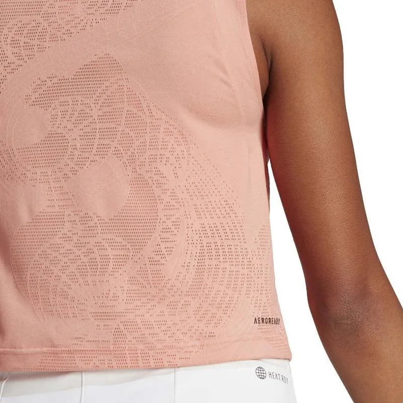 Adidas T-shirt London Match Orange Femme - vue 5