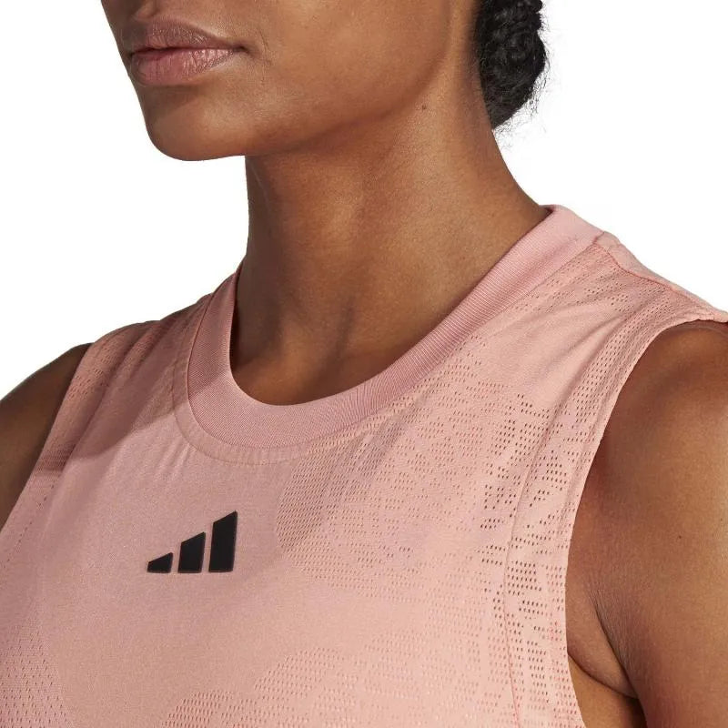 Adidas T-shirt London Match Orange Femme - vue 6