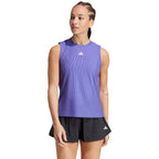 Adidas T-shirt Match Pro Bleu Cobalt Noir Femme - vue 3