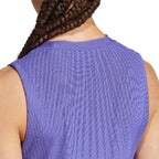 Adidas T-shirt Match Pro Bleu Cobalt Noir Femme - vue 6