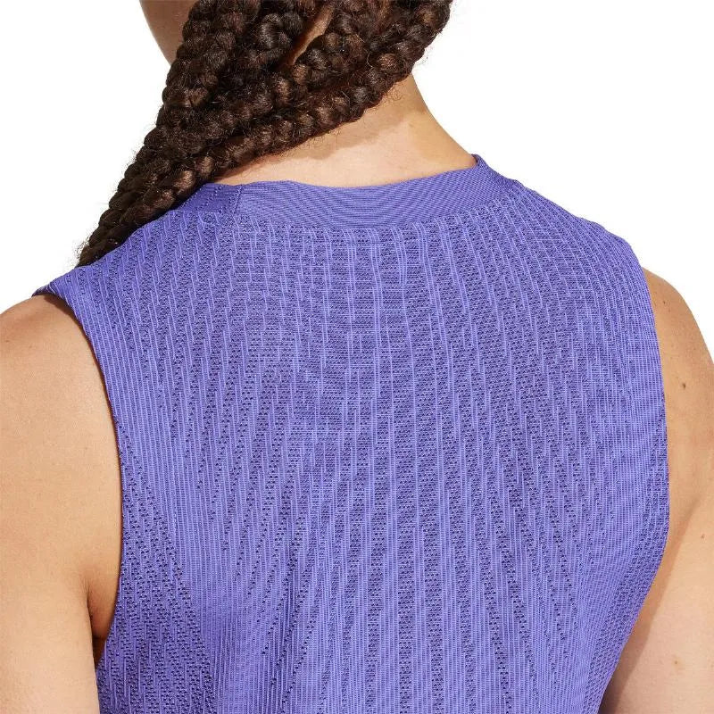 Adidas T-shirt Match Pro Bleu Cobalt Noir Femme - vue 6