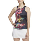Adidas T-shirt Melbourne Multicolor Noir - vue 3