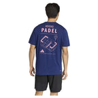 Adidas T-shirt Padel Graphic Bleu - vue 2