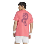 Adidas T-shirt Padel Graphic Rouge Carmesi - vue 2