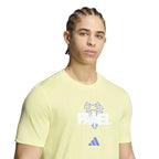 Adidas T-shirt Padel Graphic Vert Lima - vue 4