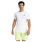 Adidas T-shirt Tennis Freelift Blanc Noir - vue 3