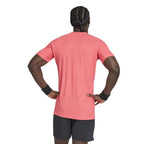 Adidas T-shirt Tennis Freelift Rouge Carmesi - vue 2