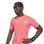 Adidas T-shirt Tennis Freelift Rouge Carmesi - vue 3