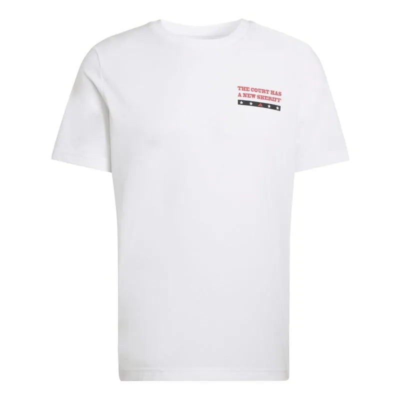 Adidas T-shirt Wanted Graphic Blanc