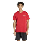 Adidas T-shirt Wanted Graphic Rouge - vue 3