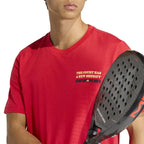 Adidas T-shirt Wanted Graphic Rouge - vue 5