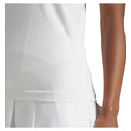 Adidas T-shirt Y-Tank Aeroready Pro Blanc - vue 9